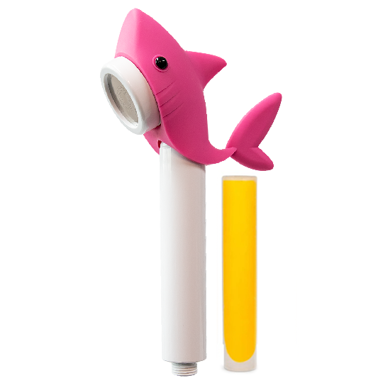 Pure Rain - Showerhead Handheld - Showerhead Kids Shark Pink Vitamin C